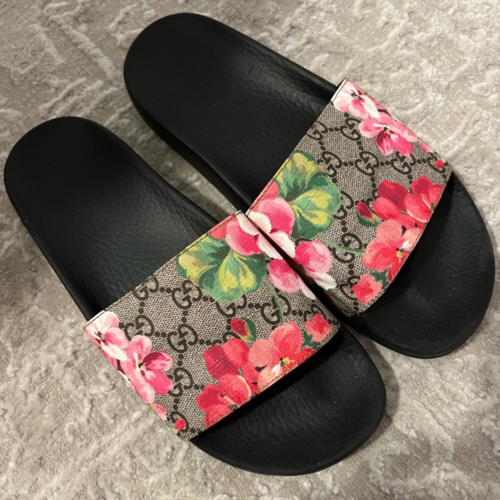 GG Blooms Supreme Slide Sandals